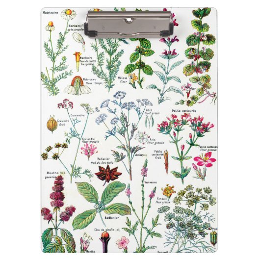 Botanische illustraties - Grote Planten Klembord (Voorkant)