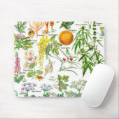 Botanische illustraties - Grote Planten Muismat (Met muis)