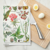 Botanische illustraties - Grote Planten Theedoek (Quarter Fold)