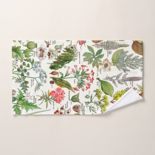 Botanische illustraties handdoek (Handdoek)