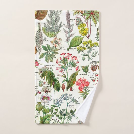 Botanische illustraties handdoek (Handdoek)