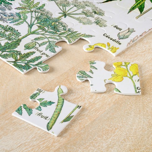 Botanische illustraties legpuzzel (Zijkant)