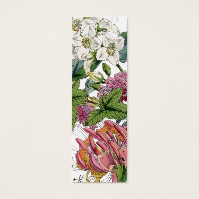  botanische illustraties mini visitekaartjes (Voorkant)
