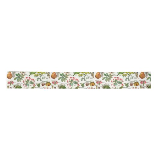 Botanische illustraties Satin Ribbon Satijnen Lint (Voorkant)