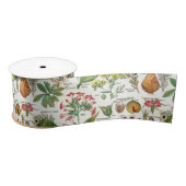 Botanische illustraties Satin Ribbon Satijnen Lint (Spoel)