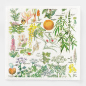 Botanische illustraties servet (Voorkant)