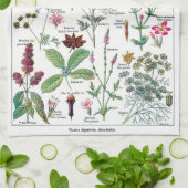 Botanische illustraties theedoek (Gevouwen)
