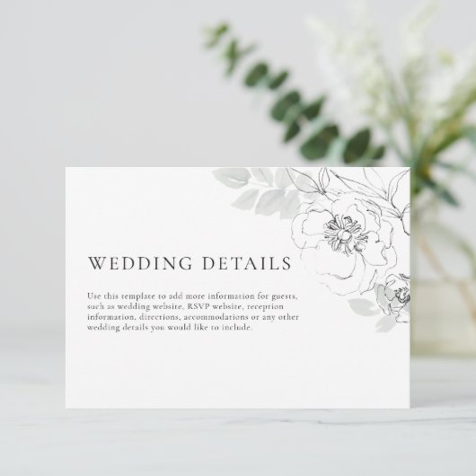 Botanische illustraties — Versluitingskaart Informatiekaartje (Staand voorkant)