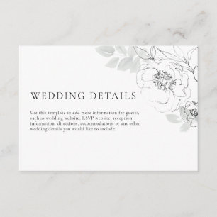 Botanische illustraties — Versluitingskaart Informatiekaartje