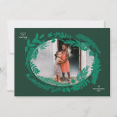 Botanische impressies Horizontaal Lijst Kerst Feestdagenkaart (Voorkant)