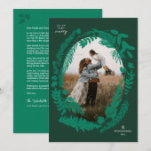 Botanische impressies Lijst Kerst Feestdagenkaart (Voorkant / Achterkant)