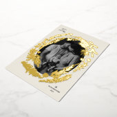 Botanische impressies Lijst Kerst Folie Feestdagenkaart (Gedraaid)