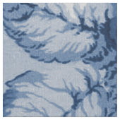  botanische indigoblauwpony Floral Toile Stof (Close Up)