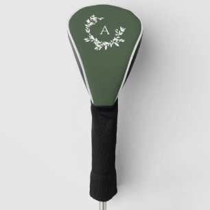 Botanische Initiaal Groen Golfheadcover
