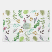 Botanische Initialen van het Koppel Keukenhanddoek (Horizontaal)