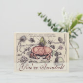 Botanische Insect Flower Illustration van krab Kaart (Staand voorkant)