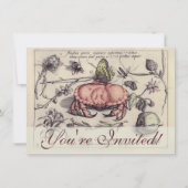 Botanische Insect Flower Illustration van krab Kaart (Voorkant)