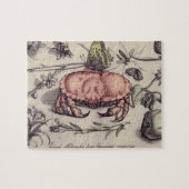 Botanische Insect Flower Illustration van krab Legpuzzel (Horizontaal)