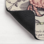 Botanische Insect Flower Illustration van krab Muismat (Hoek)