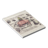 Botanische Insect Flower Illustration van krab Notitieblok (Schuin)