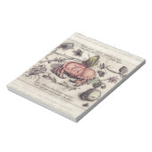 Botanische Insect Flower Illustration van krab Notitieblok (Linkerzijde)