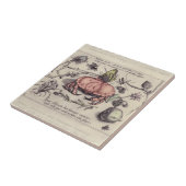 Botanische Insect Flower Illustration van krab Tegeltje (Zijkant)