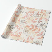  botanische insectentuin cadeaupapier (Uitgerold)