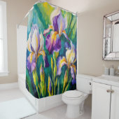 botanische iris douchegordijn (In situ)