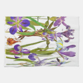 Botanische Iris Floral Flowers Kitchen Towelen Theedoek (Horizontaal)