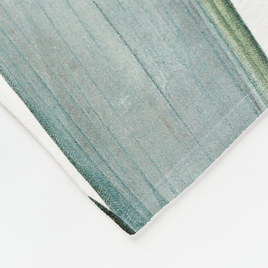 Botanische Iris Flowers Floral Bible Blessing Fleece Deken (Hoek)