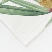 Botanische Iris Flowers Floral Garden Fleece Deken (Hoek)