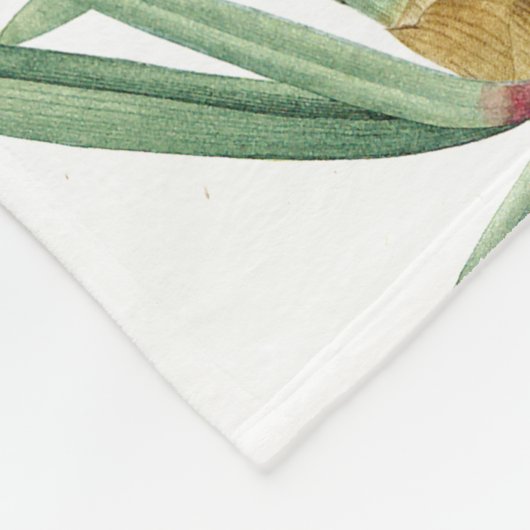 Botanische Iris Flowers Floral Garden Fleece Deken (Hoek)