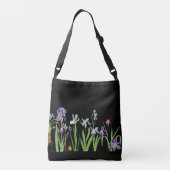 Botanische Iris Flowers Floral Garden Tas (Achterkant)