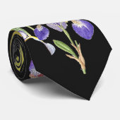 Botanische Iris Flowers Floral Irises Stropdas (Opgerold)