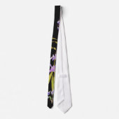 Botanische Iris Flowers Floral Irises Stropdas (Achterkant)