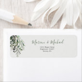 Botanische Italiaanse Groene Olijfbranche Etiket (Insitu)