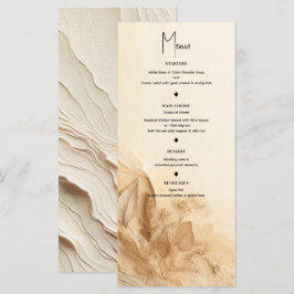 Botanische Ivoor Cream Boheemse Textured Menu