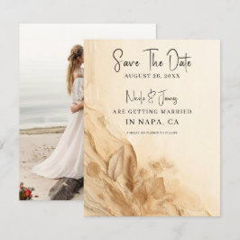 Botanische Ivoor Cream Boheemse Textured Opslagdat Kaart