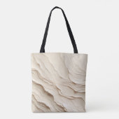 Botanische Ivoor Cream Bohemian Boho Textured Look Tote Bag (Achterkant)