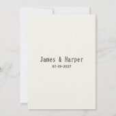 Botanische ivoor munt delicate bloemen RSVP Kaart (Achterkant)