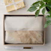 Botanische Ivoorcrème Boheemse Textured Wedding Tissuepapier (Geschenk)