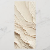 Botanische Ivoren Crème Boheemse Textuur Menu (Achterkant)