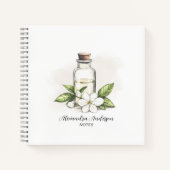 Botanische jasmijn etherische oliën Floral Waterve Notitieboek (Voorkant)