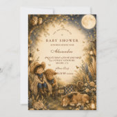 Botanische Jongen Western Boho Baby Shower Kaart (Voorkant)