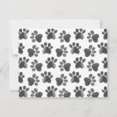 Botanische joy Paw-afdrukken | Foto Pet Feestdagenkaart (Achterkant)