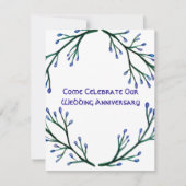 Botanische Jubileum Uitnodigingen (Voorkant)