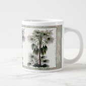 Botanische Jumbo-Mok met Chinese Fan Palms Grote Koffiekop (Rechts)