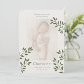 Botanische Kaart voor de aankondiging van de geboo (Staand voorkant)