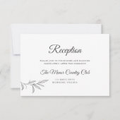 Botanische Kaart voor het ontvangen van bruiloft (Voorkant)