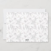 Botanische kalligrafie Foto's met prettige kerstKa Feestdagenkaart (Achterkant)